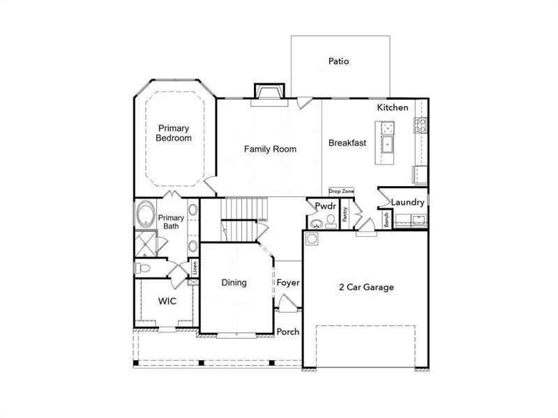 2D floor plan layout of this home in Palm Springs Manor Create Homes, Ellenwood, GA (Image 3). 2D floor plan layout of this home in Palm Springs Manor Create Homes, Ellenwood, GA (Image 3).