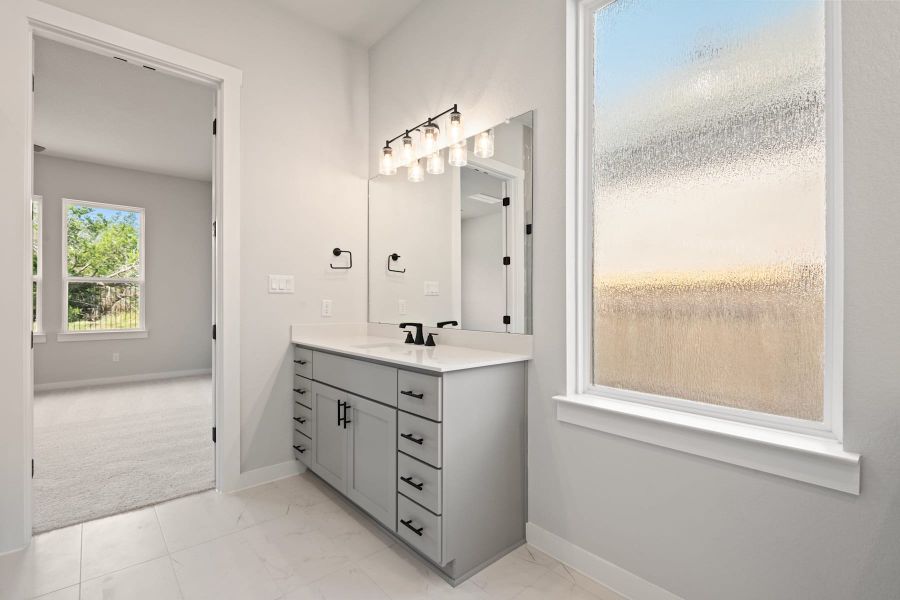 Furnished interior view inside a new home in Lariat, Liberty Hill (Image 15).