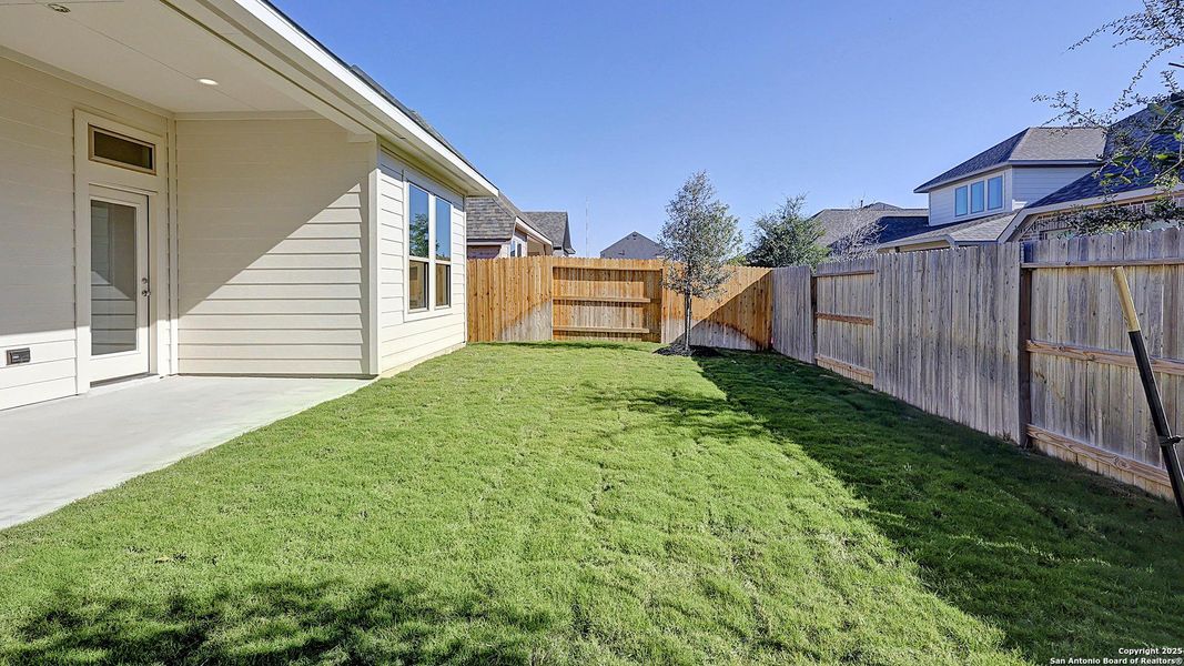 Exterior details and patio area of a home in Stillwater Ranch 40', San Antonio (Image 4). Exterior details and patio area of a home in Stillwater Ranch 40', San Antonio (Image 4).