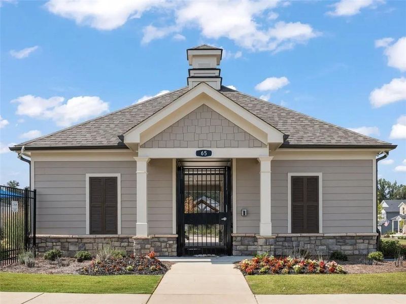Front exterior of a new home in Parkside at Grayson, Grayson, GA, highlighting curb appeal (Image 18).