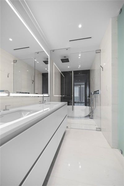 Furnished interior view inside a new home in Aston Martin Residences, Miami (Image 7).