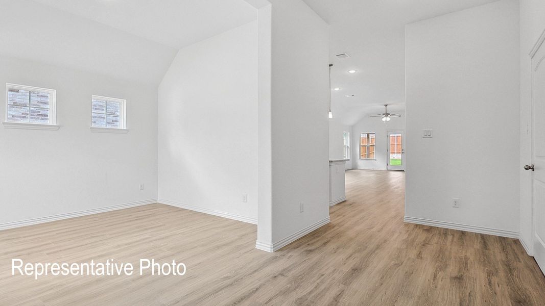 Furnished interior view inside a new home in Green Meadows Premier, Celina (Image 16).