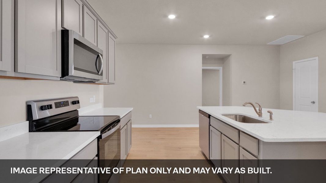 Furnished interior view inside a new home in Thunder Rock, Marble Falls (Image 5).