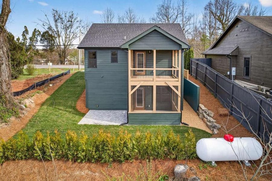 Exterior details and patio area of a home in , Blue Ridge (Image 27).
