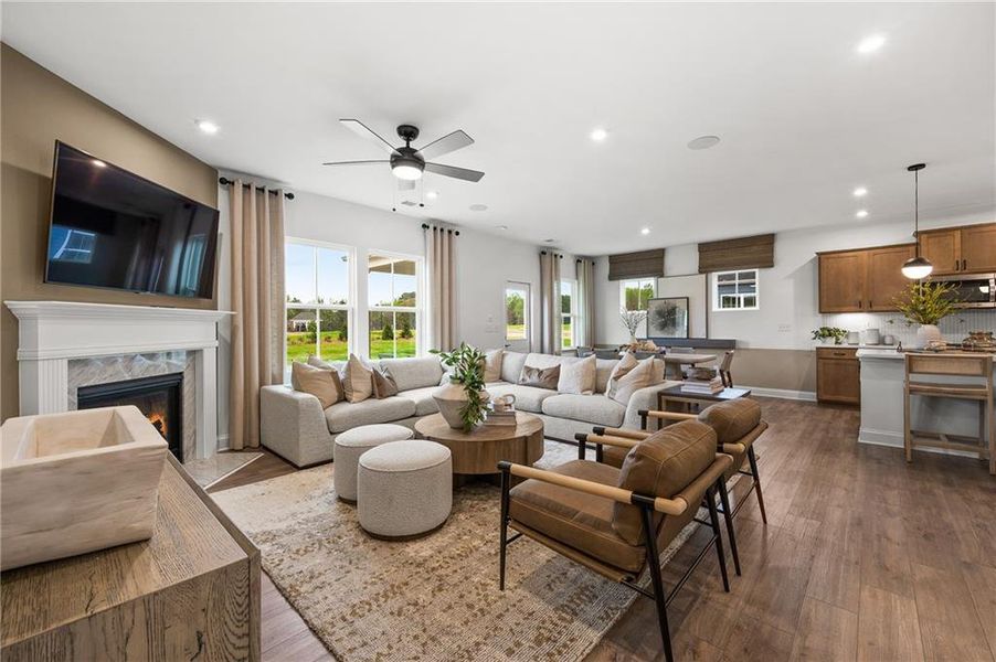 Furnished interior view inside a new home in Berkeley Mill, Cumming (Image 4). Furnished interior view inside a new home in Berkeley Mill, Cumming (Image 4).