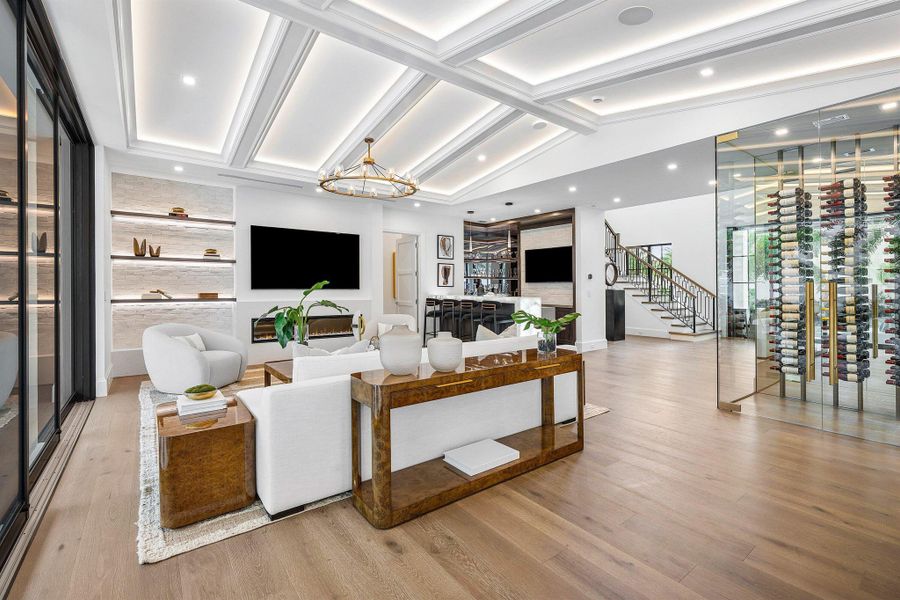 Furnished interior view inside a new home in , Boca Raton (Image 58).