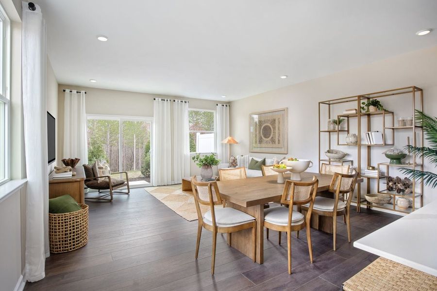 Furnished interior in a model home at Brooks Mill - Edge Series in Durham (Image 6). Furnished interior in a model home at Brooks Mill - Edge Series in Durham (Image 6).