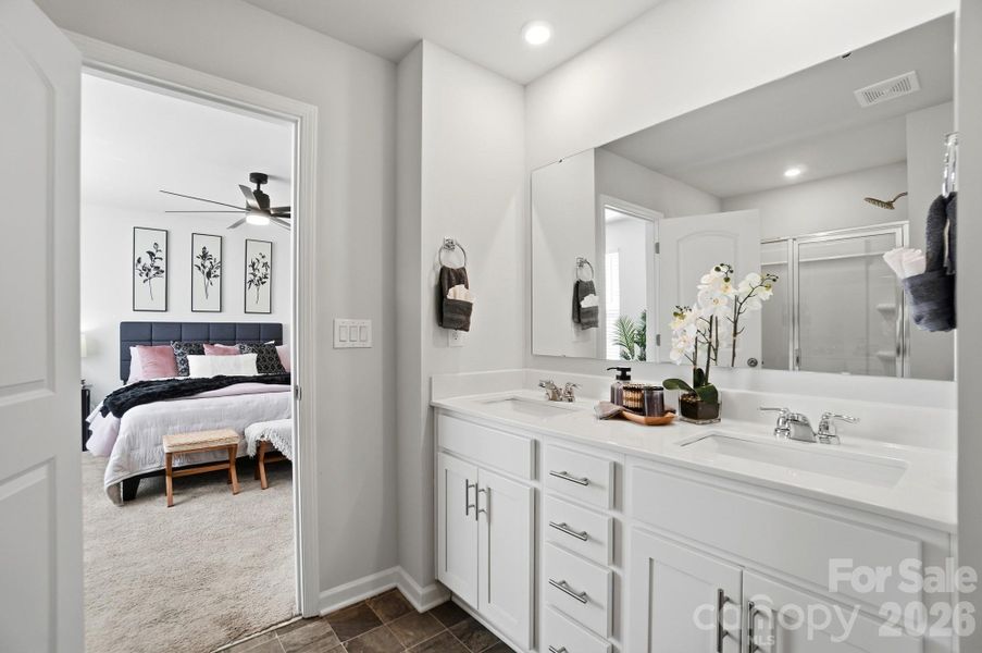 Furnished interior view inside a new home in , Monroe (Image 29).