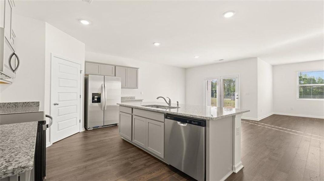 Furnished interior view inside a new home in Poplar Preserve, Newnan (Image 2).