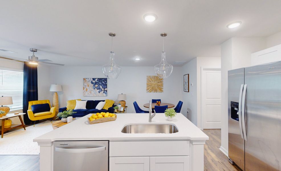 Representative furnished interior of a home built from the Stoneycreek Plan for Meece by Veranda Homes in Meece, Easley (Image 12).