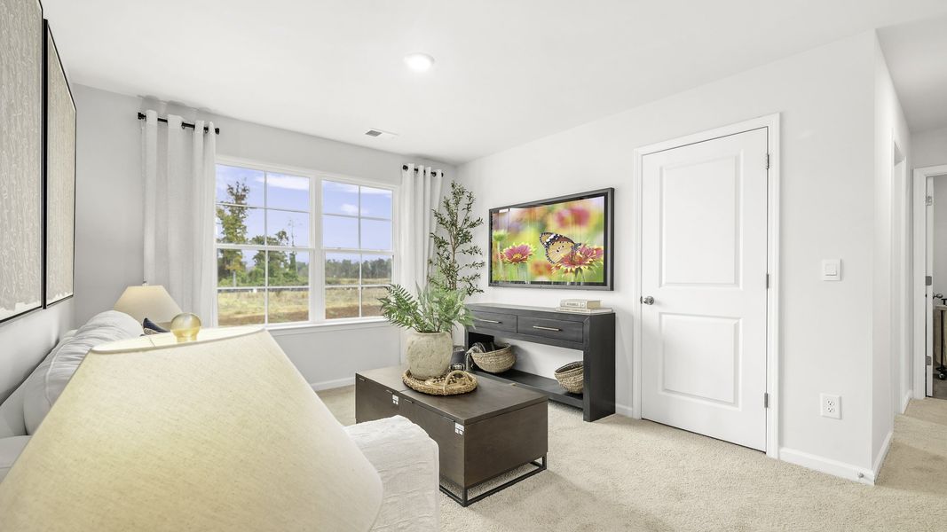 Representative furnished interior of a home built from the Hayden by D.R. Horton in Brookhaven, Greensboro (Image 24).