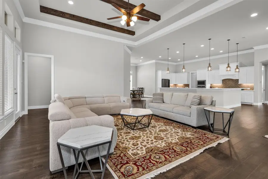 Furnished interior view inside a new home in Artavia 70′, Conroe (Image 42).