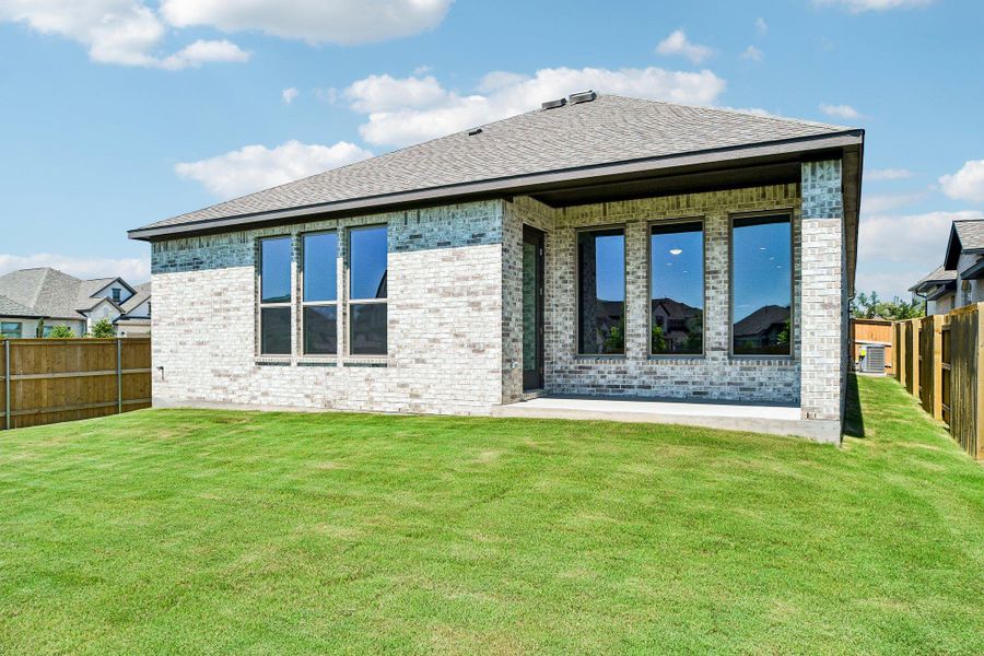 Exterior details and patio area of a home in 6 Creeks, Kyle (Image 22). Exterior details and patio area of a home in 6 Creeks, Kyle (Image 22).