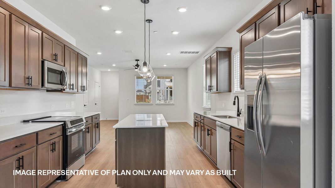 Furnished interior view inside a new home in Avery Centre, Round Rock (Image 9).