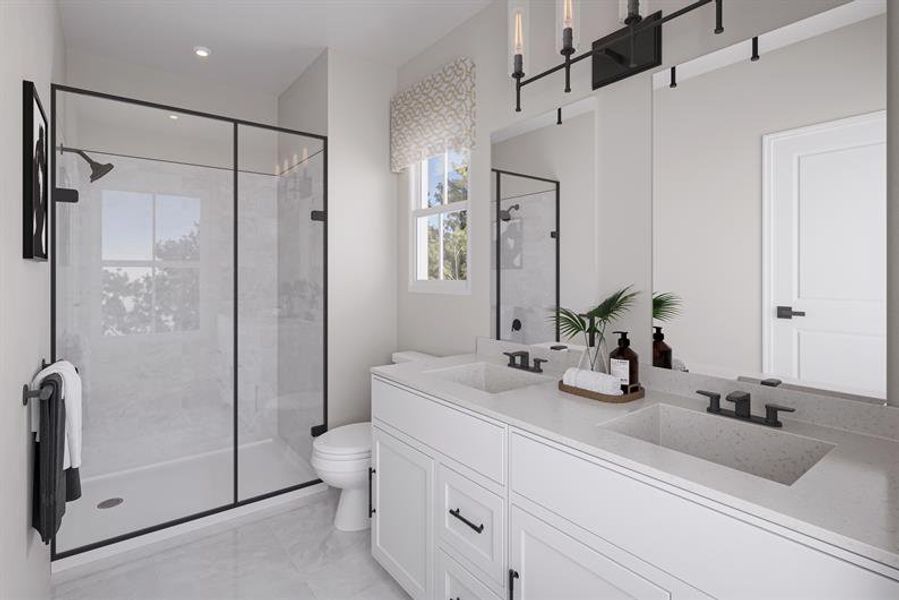 Furnished interior view inside a new home in Stowe Branch Townhomes, Charlotte (Image 8).