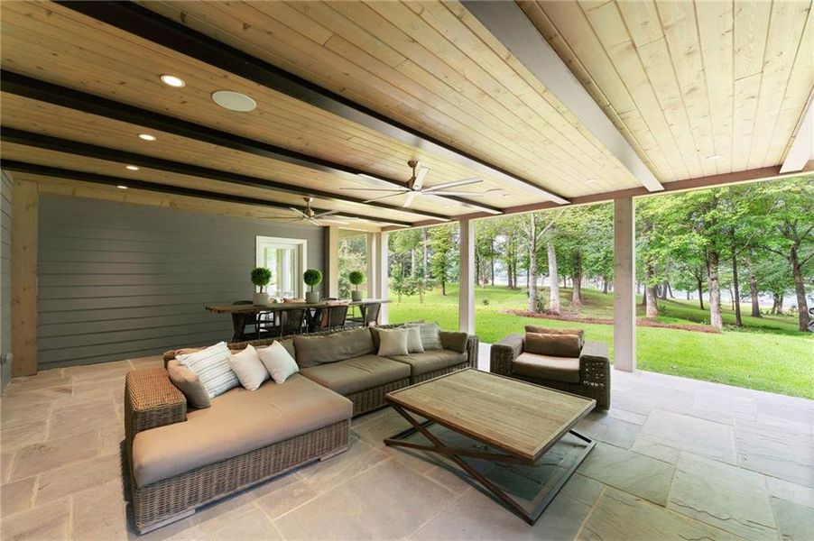 Exterior details and patio area of a home in , Dawsonville (Image 29).