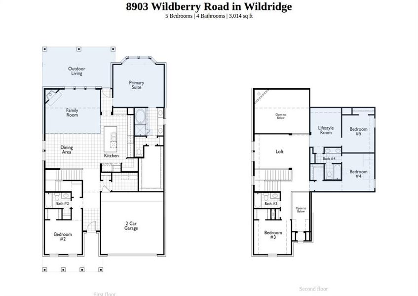 2D floor plan layout of this home in Wildridge, Oak Point, TX (Image 5). 2D floor plan layout of this home in Wildridge, Oak Point, TX (Image 5).
