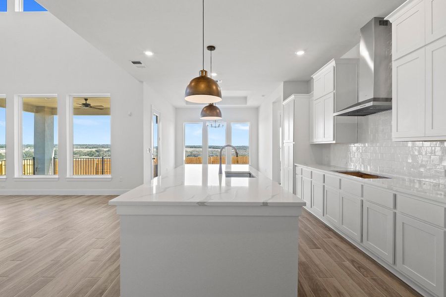 Furnished interior view inside a new home in Lariat, Liberty Hill (Image 9).