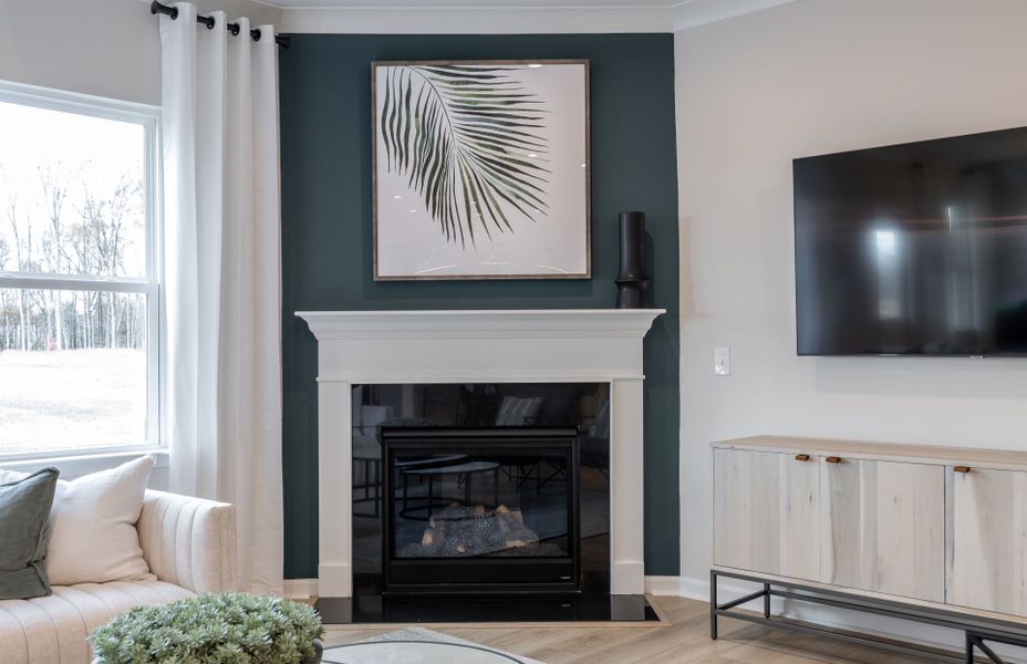 Representative furnished interior of a home built from the Badin by Pulte Homes in Parkside Crossing, Charlotte (Image 236).