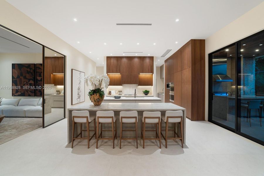 Furnished interior view inside a new home in , Miami (Image 35).