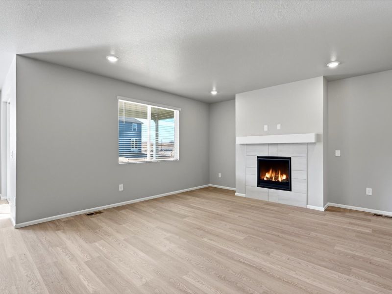 Spacious, unfurnished interior of a new home in Poudre Heights: The Alpine Collection, Windsor (Image 9).