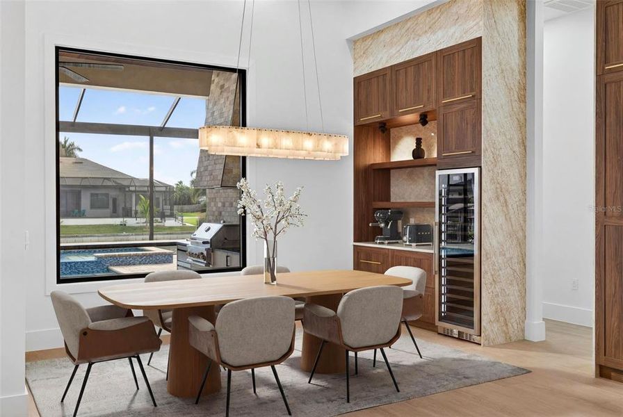 Furnished interior view inside a new home in , Cape Coral (Image 8). Furnished interior view inside a new home in , Cape Coral (Image 8).