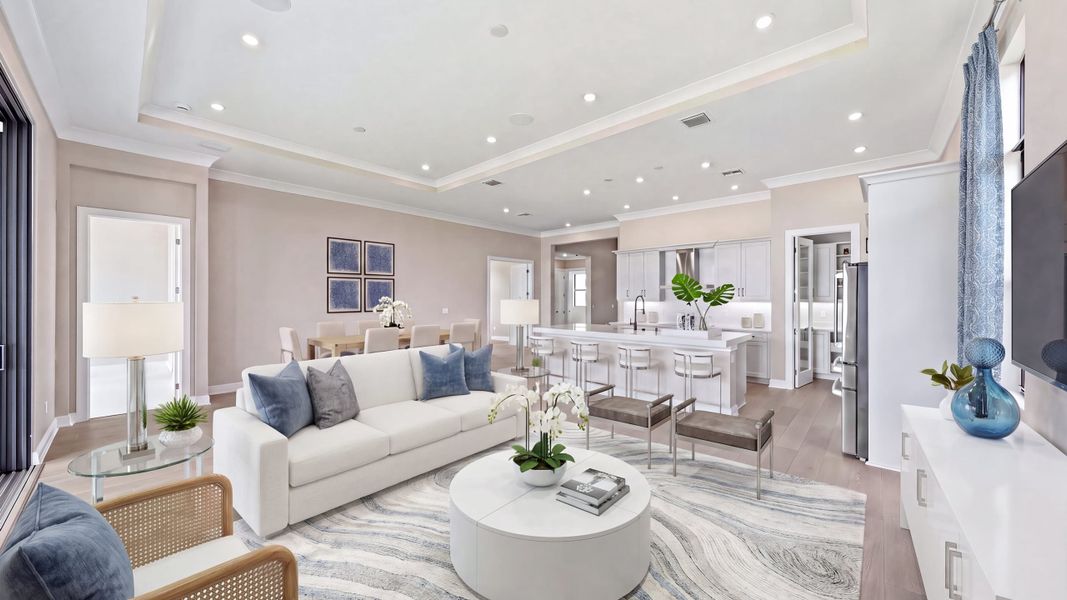 Furnished interior view inside a new home in PGA Village Verano, Port St. Lucie (Image 7).