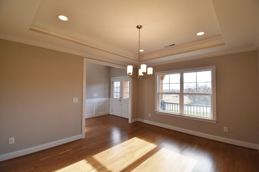 Representative unfurnished interior of a home built from the Lancaster by Keystone Homes NC in Preserve at Carriage Cove, Oak Ridge (Image 19).