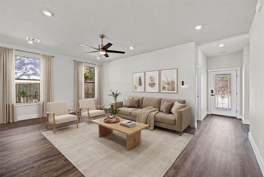 Furnished interior view inside a new home in , Granbury (Image 17).