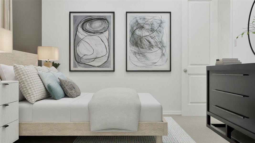 Furnished interior view inside a new home in Lively Ranch, Georgetown (Image 7).