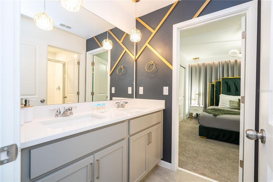 Furnished interior view inside a new home in , Kissimmee (Image 64).