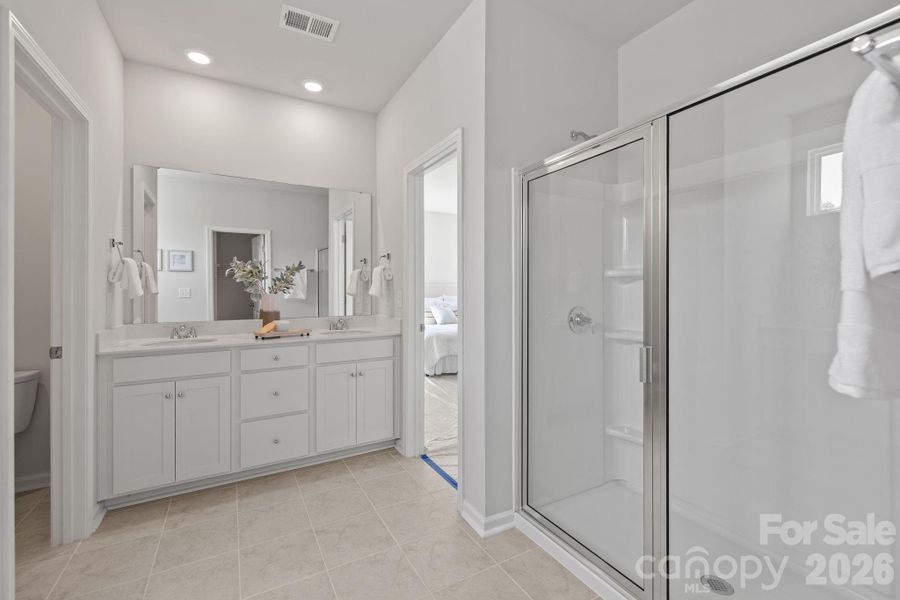 Furnished interior view inside a new home in McFarland Estates, York (Image 19).