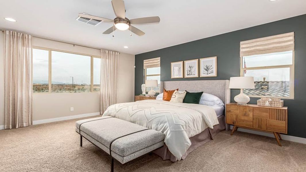 Representative furnished interior of a home built from the Redwood by Taylor Morrison in Paradisi, Surprise (Image 19).