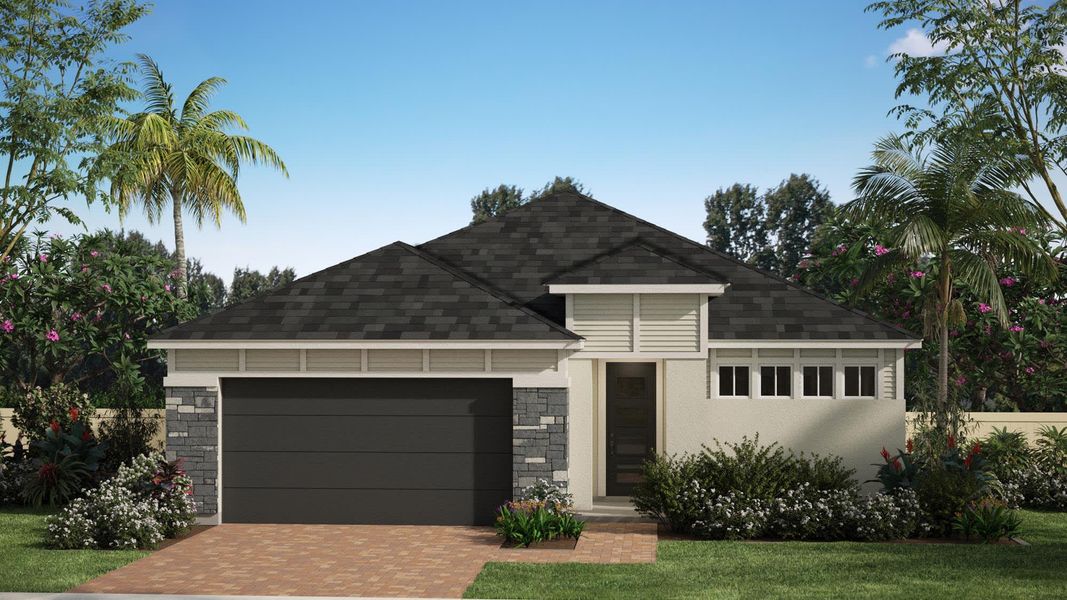 West Indies Elevation - Meadowood at St. Johns Preserve in Palm Bay, FL by Landsea Homes