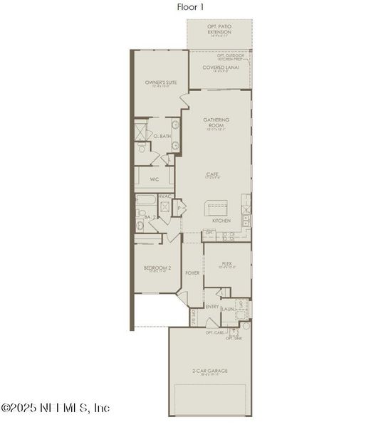 2D floor plan layout of this home in , Yulee, FL (Image 3).