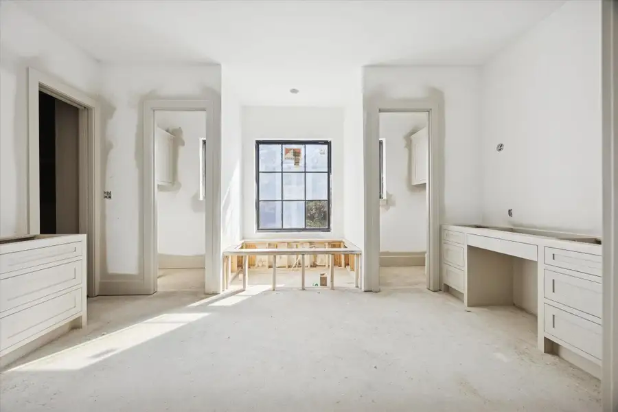 Primary Bathroom. Pictured February 2026.