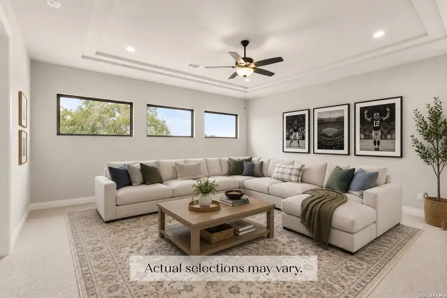 Furnished interior view inside a new home in , New Braunfels (Image 5).