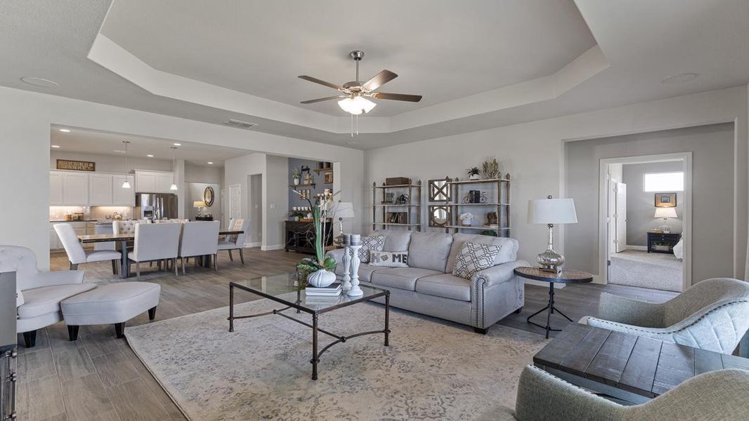 Furnished interior view inside a new home in Eagle Creek, Denton (Image 18).