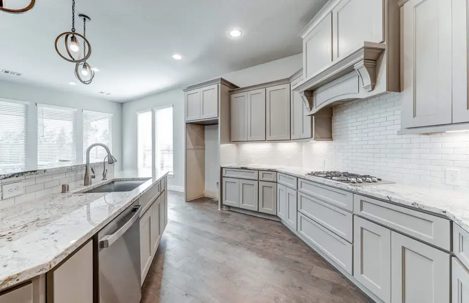 Representative furnished interior of a home built from the 3798 by Ravenna Homes in The Woodlands Hills 65′, Willis (Image 15).
