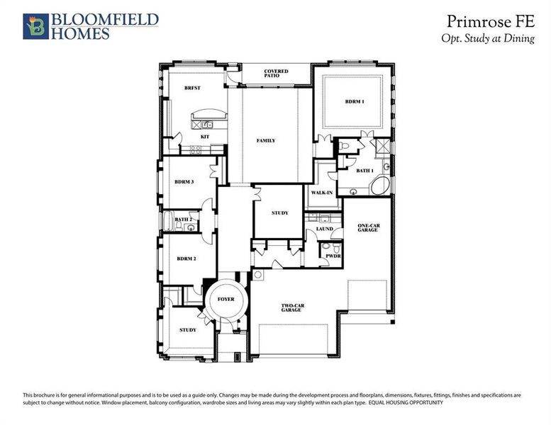 2D floor plan layout of this home in Meadow Vista, Anna, TX (Image 2).