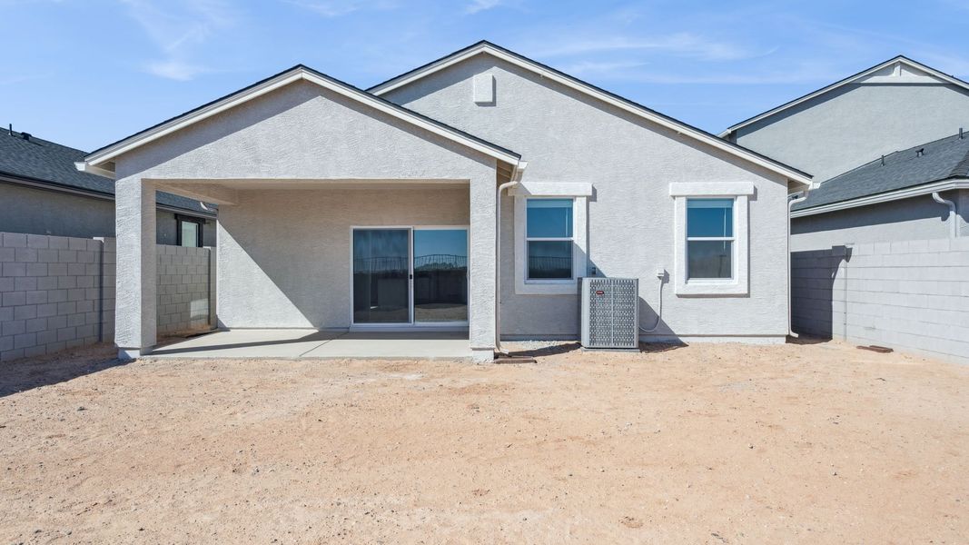 Exterior details and patio area of a home in Elena Trails, Maricopa (Image 3).