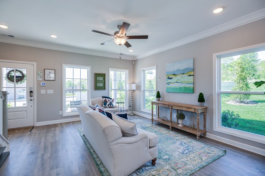 Representative furnished interior of a home built from the Annapolis by Parkside Builders in Oxford Station, Gallatin (Image 8).