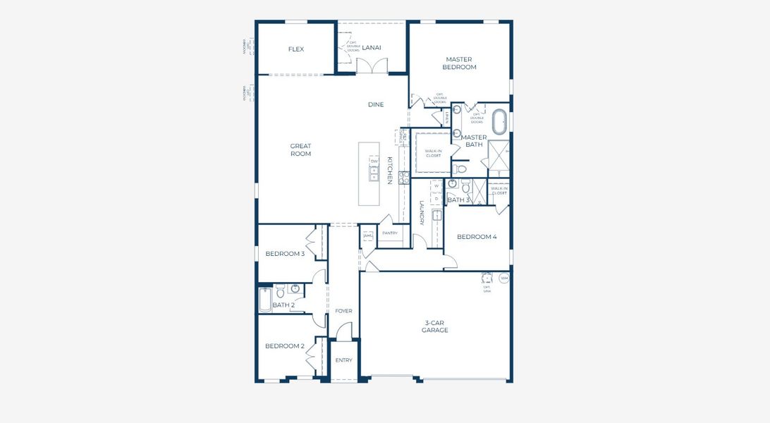 2D floor plan layout for the Venice by Maronda Homes in Bella Estates, Plant City, FL (Image 5). 2D floor plan layout for the Venice by Maronda Homes in Bella Estates, Plant City, FL (Image 5).