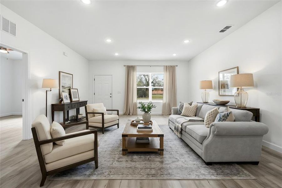 Furnished interior view inside a new home in , Haines City (Image 9).