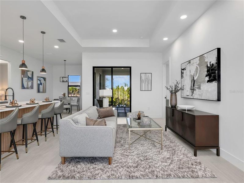 Furnished interior view inside a new home in , Cape Coral (Image 5).