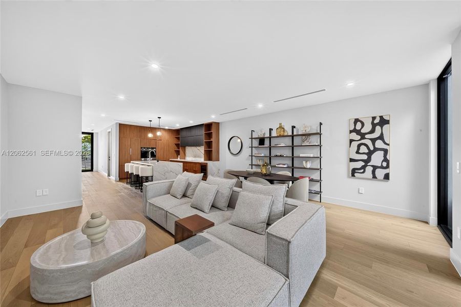Furnished interior view inside a new home in , Miami (Image 10).