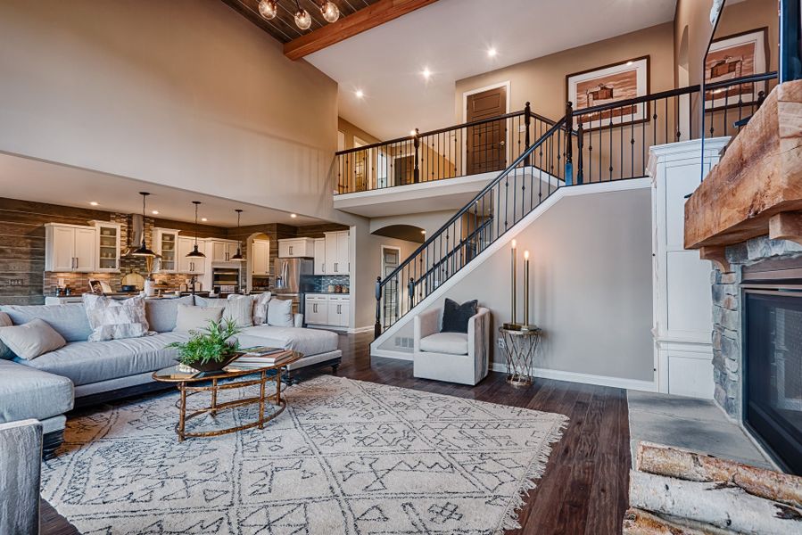 Furnished interior view inside a new home in The Estates and Meadows at Floyds Fork, Louisville (Image 5).