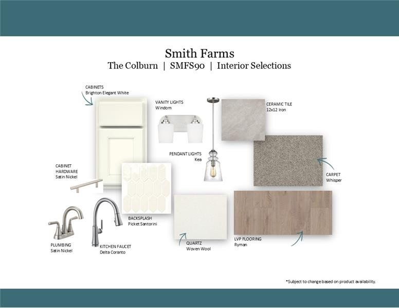 Sample of building materials used in homes in Smith Farms, Murfreesboro (Image 45).