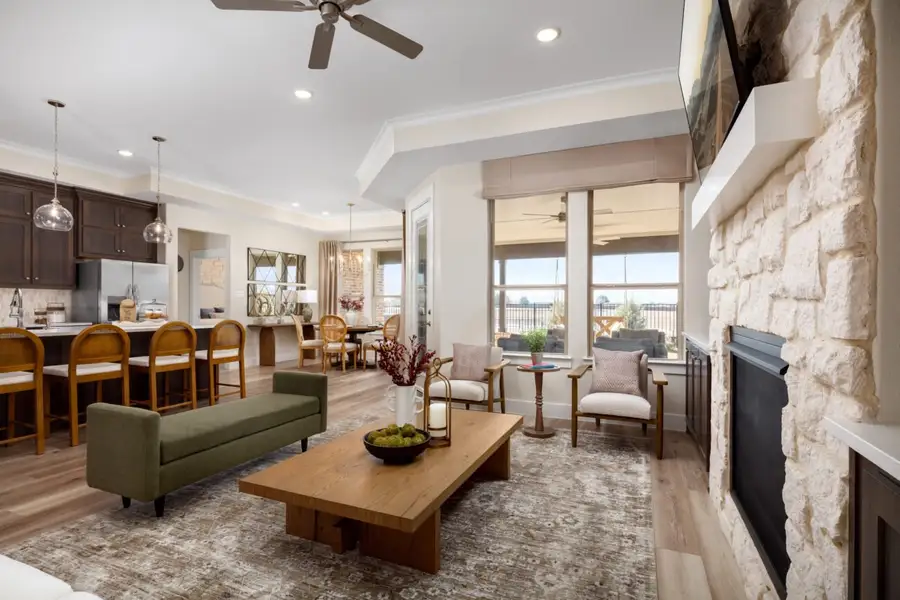 Representative furnished interior of a home built from the Torino by Ladera Texas in Ladera at The Reserve, Mansfield (Image 5). Representative furnished interior of a home built from the Torino by Ladera Texas in Ladera at The Reserve, Mansfield (Image 5).