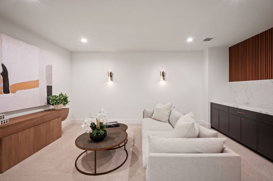 Furnished interior view inside a new home in , Dallas (Image 14).